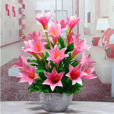 กล้วยไม้ดอกไม้ปลอม Phalaenopsis / Bunga Orkid Lili