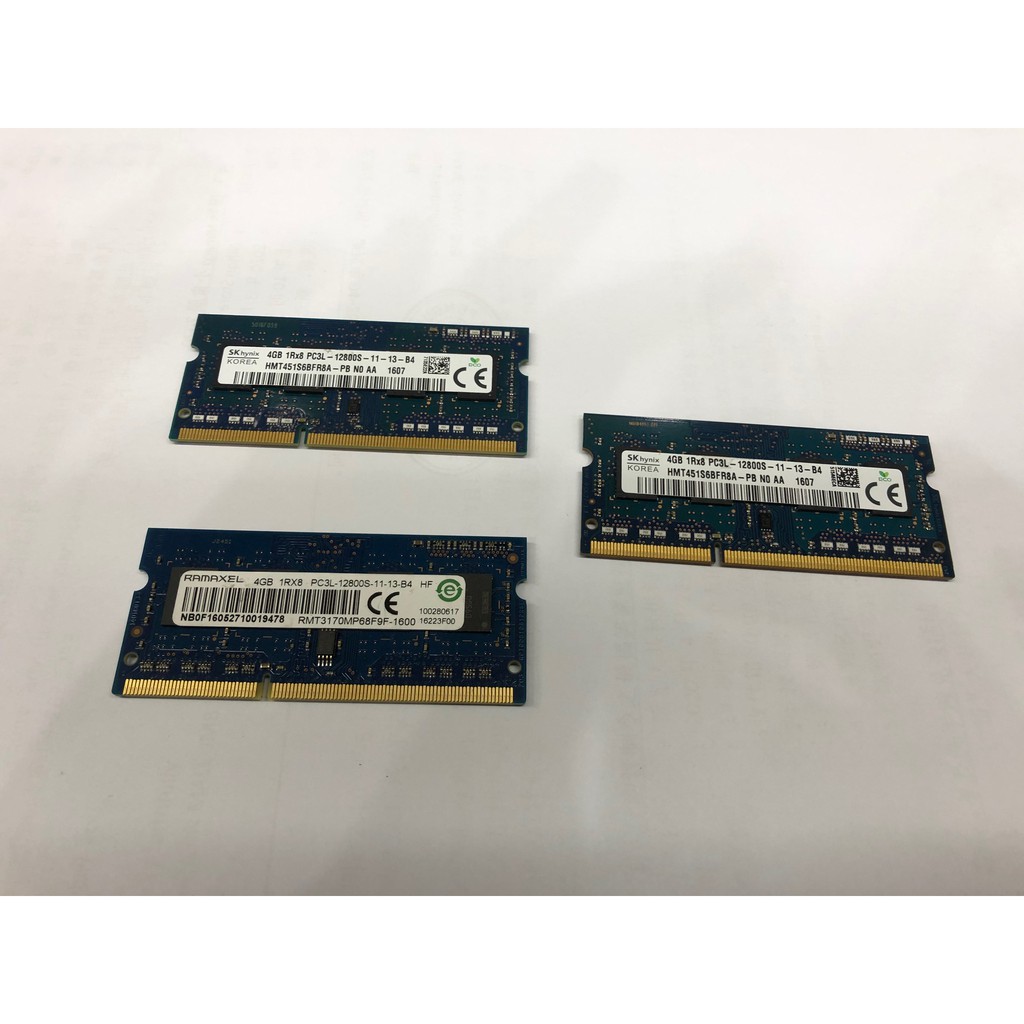 Sk HYNIX/RAMAXEL 4G DDR3L Sodimm Ram