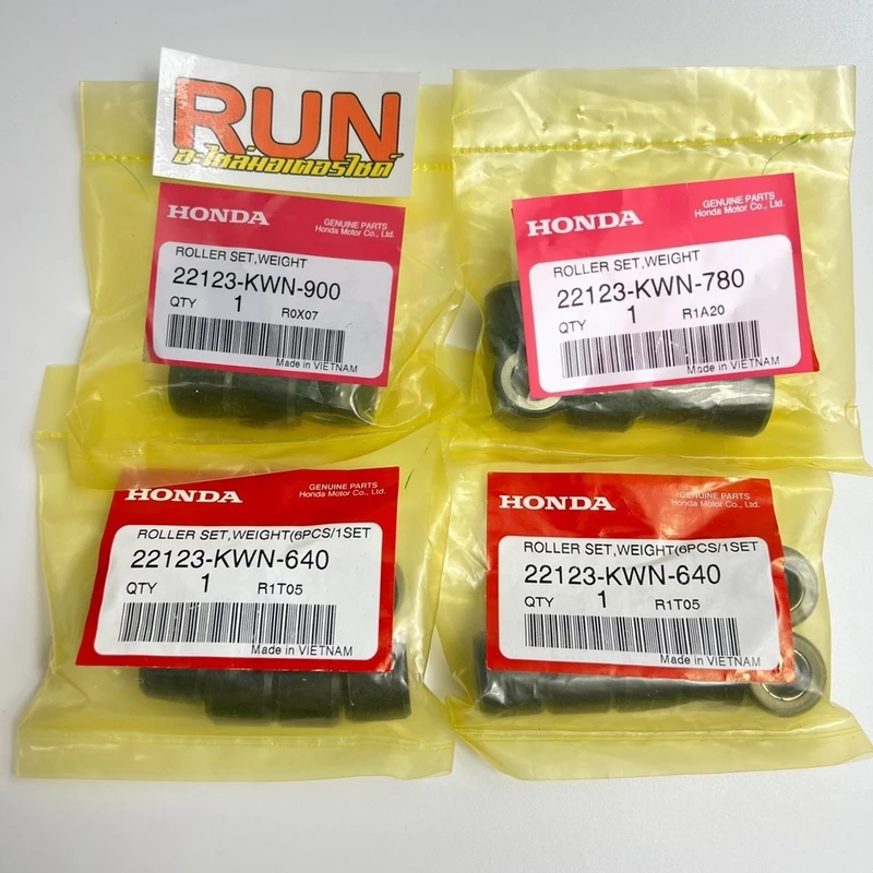 เม็ดตุ้มถ่วงน้ำหนักแท้เบิกศูนย์ฮอนด้า PCX125, PCX150, PCX160, GIORNO, LEAD 4V, Click125i, Click150i ทุกปี PCX2014-2025