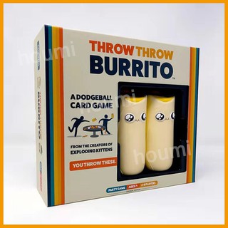 【HOUMI】เกมกระดานของเล่นสำหรับเด็ก Throw Throw Burrito Kickstarter Retail edition Card Game Funny Party Game