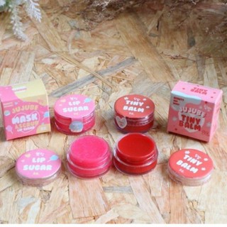 Tiny balm &amp;  Lip sugar scrub jujube จูจุ๊บ ลิปมัน ลิปบาล์ม ลิบสครับ ขนาด 5 กรัม