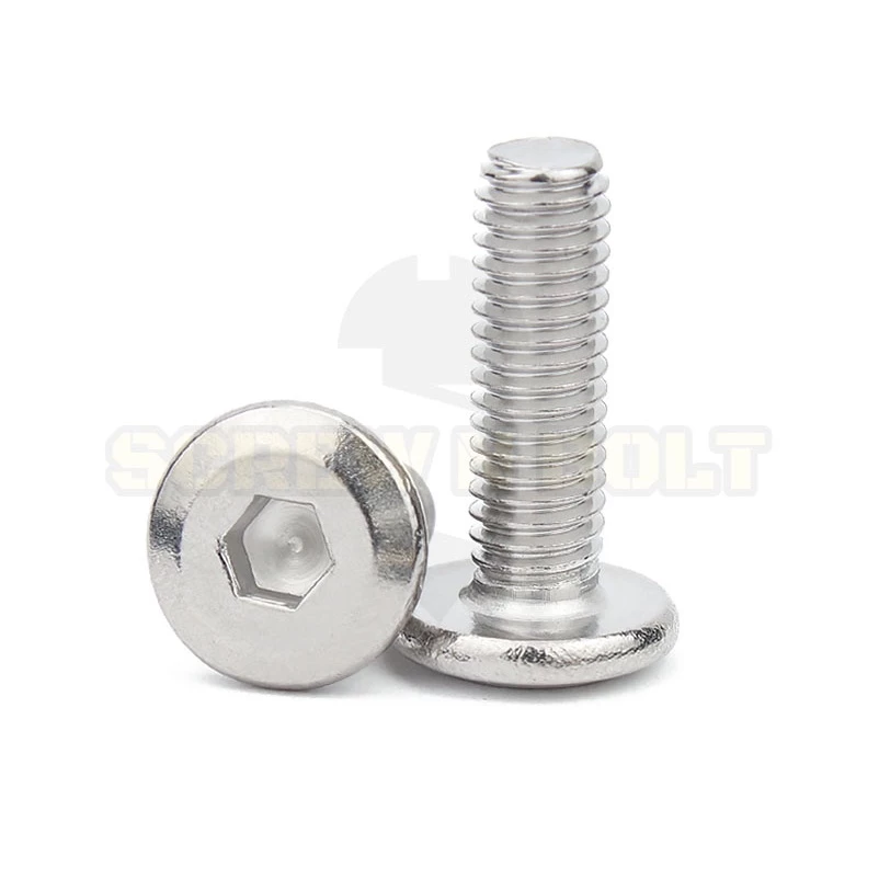 สกรูหัวจมแบน สแตนเลส 304 M6 M8 M10 Round Flat Hex Socket thumbnail 8