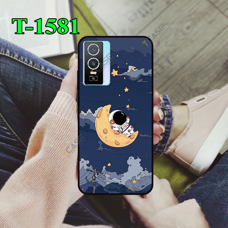 เคส Vivo Y76 5G, Y76s 5G พิมพ์ลายนักบินอวกาศ