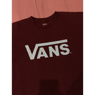 เสื้อยืดผ้าฝ้ายพิมพ์ลายแฟชั่นเสื้อยืดสเก็ตมือสอง VANS OFF THE WALL Size M มือ2