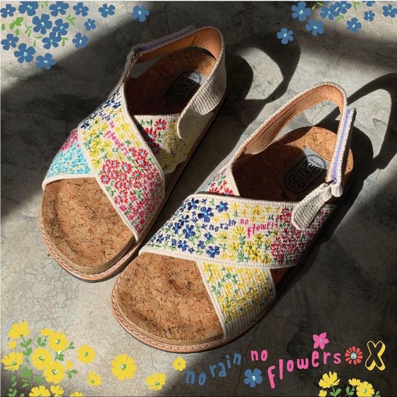 รองเท้าปักมือ Kuudoo รุ่น No rain no flower