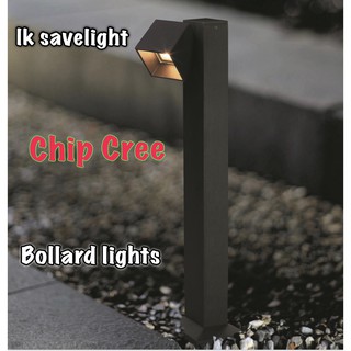 🔥โค้ด INCLZ55 ลด50% 🔥 โคมสนาม Bollard lights แสงปรับองศาได้ หลอดLEDในตัว Chip Cree คุณภาพสูง