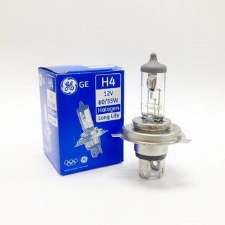 H4 Long Life GE หลอดไฟหน้ารถยนต์จีอี 12V, 55/60W