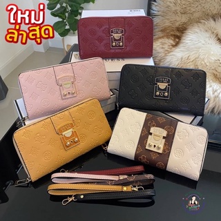 🔻GUESS WALLET 🔻 กระเป๋าสตางค์ใบยาว ผู้หญิง ซิปรอบ ✅มีกล่องใหเครบค่ะ✅งานแท้Outlet💯