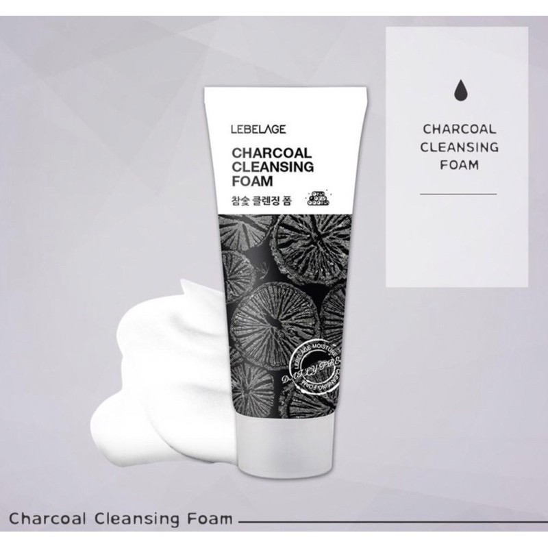 คลีนซิ่งโฟม 3W Clinic🪨Charcoal Cleansing Foam 100ml🖤