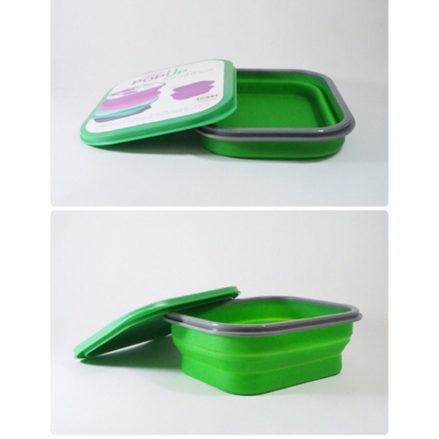 💥Smiggle แท้ 💯% กล่องใส่อาหาร Smiggle Silicone Lunch Box เก็บอุณหภูมิ ยุบได้ขยายได้ เก็บอุณหภูมิได้เ