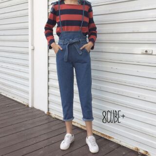 higher denim jumper pants