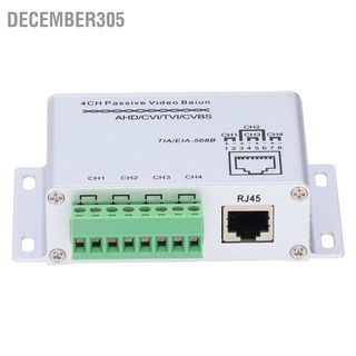 December305 ตัวรับส่งสัญญาณวิดีโอ 720P 1080P Hd Bnc Rj45 Utp Ahd Cvi Tvi Cvbs 4Ch