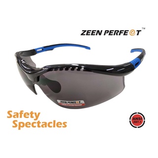 แว่น Safety ZEEN PERFECT รุ่น SG812N series เลนส์หนา 1.5mm ผ่านมาตราฐาน ANSI Z87.1 USA standard กัน UV400