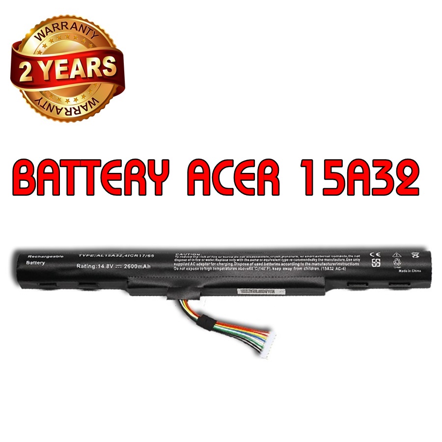 รับประกัน 2 ปี BATTERY ACER AL15A32 แบตเตอรี่ เอเซอร์ Aspire E5-432G E5-473G E5-573