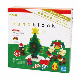 ของแท้จากญี่ปุ่น🧡 หายาก! Kawada NBH 077 Nanoblock Xmas Set ตัวต่อนาโนบล็อคชุดคริสต์มาส