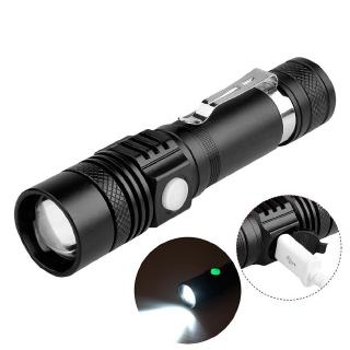 ไฟฉาย 8000 Lumens Zoomable T 6 LED 3 โหมด 18650 กันน้ำ