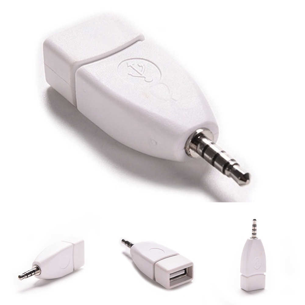 อะแดปเตอร์แปลงเสียงสเตอริโอ Male to USB 2.0 Female AUX Plug 3.5 มม. #6