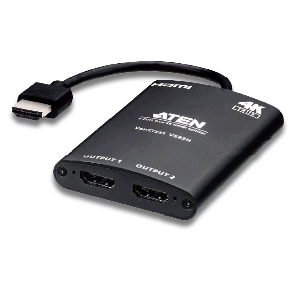 HDMI Splitter 1 in 2 out รองรับ True 4K 60Hz (4:4:4) HDR รุ่น VS82H ยี่ห้อ ATEN ประกัน 3 ปี