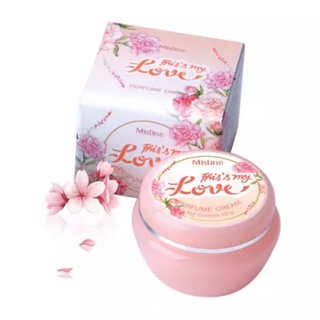 Mistine Thiss My Love Perfume​ Cream​ 10g มิสทิน ดีสส์ มาย เลิฟ เพอร์ฟูม ครีม น้ำหอม กลิ่นดอกไม้ Exp.31.05.2024