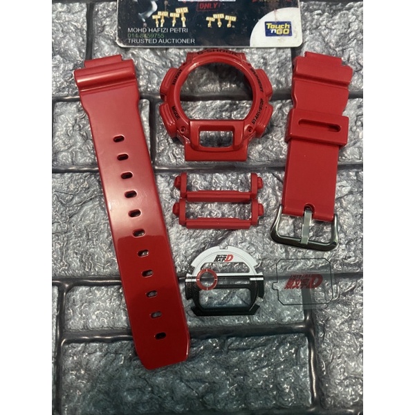 Set COMPLETE DW9052 INITIAL D!! Bnb + BUCKLE JAPAN + FACEPLATE + BACKLIGHT (SESUAI UTK DW9052,DW9000