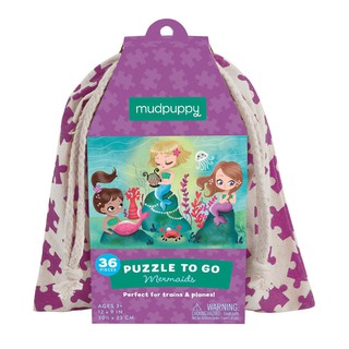 จิ๊กซอว์ถุงผ้าแบบพกพา ลายเงือกน้อย (Mermaids Puzzle To Go)