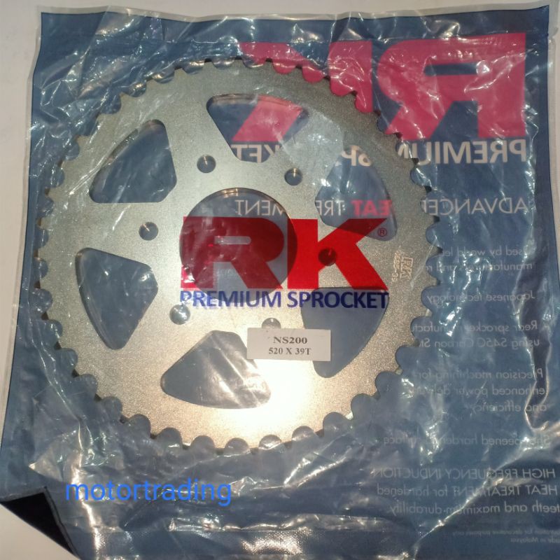 PULSAR NS200 / RS200 Rk 520 เฟือง 520 X 38T/39T