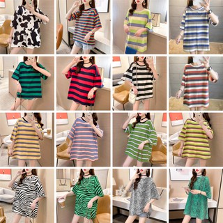 พร้อมส่ง chayo เสื้อยืดหลวมแขนสั้นคู่รัก oversize แฟชั่นเกาหลี ใส่สบาย