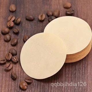 กระดาษกรองกาแฟวงกลม 100แผ่น สีหลัก สีขาว สำหรับหม้อต้มกาแฟ Moka Pot Paper Filter[MANCAFE]