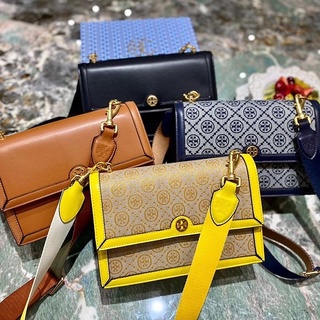 TORY BURCH กระเป๋าเป้สะพายหลัง กระเป๋าสะพายไหล่ กระเป๋าถือ ทรงเมสเซนเจอร์ เหมาะกับการพกพาช็อปปิ้ง สําหรับสตรี 2021