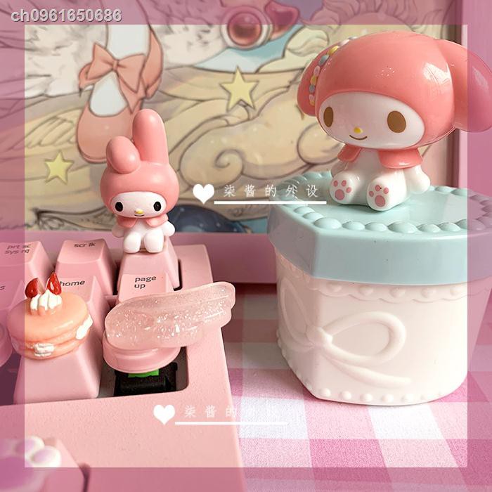 Merlot My Melody Personalized Keycap R4 Cute Pink Light Transparent ...