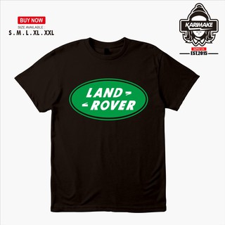 เสื้อยืดผ้าฝ้ายพิมพ์ลายแฟชั่น เสื้อยืด พิมพ์ลายโลโก้รถยนต์ Land Rover สําหรับผู้ชาย