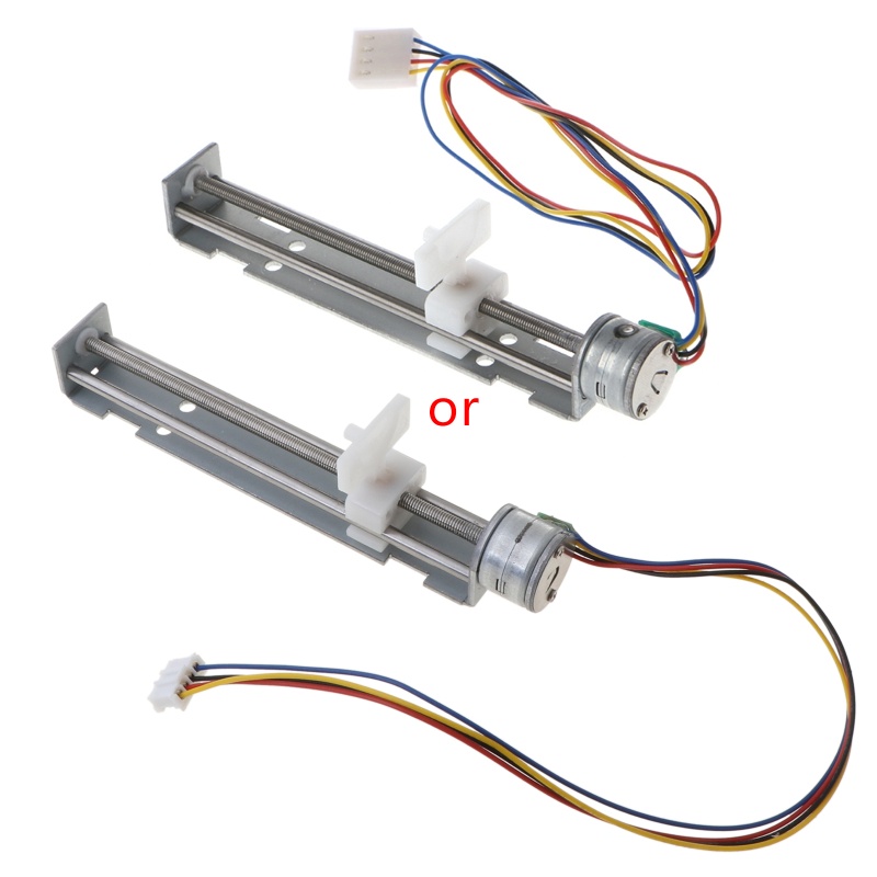 JN DC 4-9V ไดรฟ์ Stepper Motor สกรูพร้อมตัวเลื่อนน็อต 2 เฟส 4 สายสําหรับแกะสลักเลเซอร์