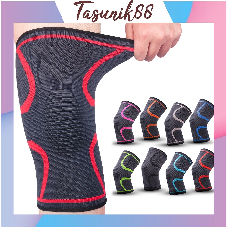 TASUNIK88 Elastic Nylon Sport Compression Knee Pad Support Brace R551