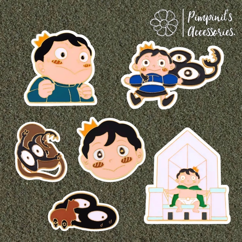 ʕ •ᴥ•ʔ ✿ พร้อมส่ง : เข็มกลัดเซ็ทมังงะอันดับพระราชา | Ousama Ranking (Ranking of Kings) Enamel Brooch