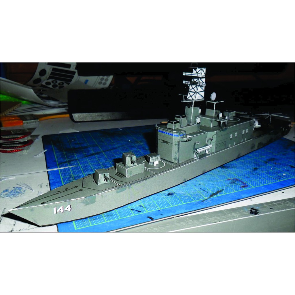 เรือรบกระดาษ DIY JMSDF Shirane-class Destroyer Kurama