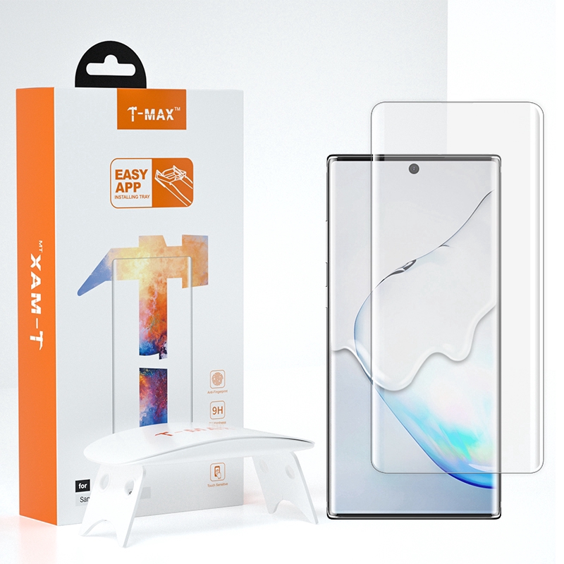 NEW TMAX ฟิล์มกระจก UV T-Max ครบเซ็ต For Samsung Galaxy S25 Ultra S24 S23 + S22 5G S21 Note 20 S20 S10 S9 Plus 9 10