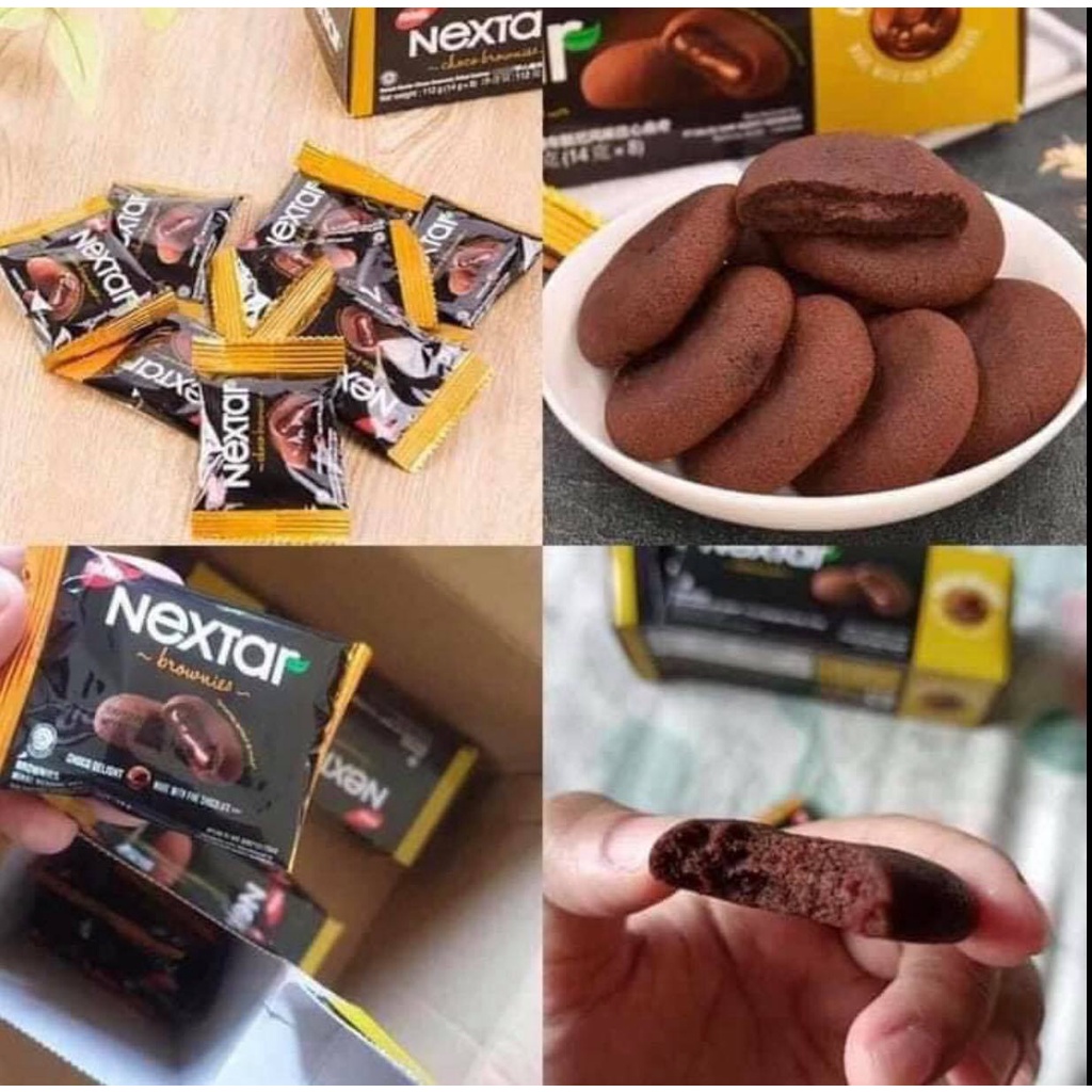 คุ๊กกี้บราวนี่Nextarคุ๊กกี้อินโดนีเซีย🍪คุ๊กกี้บราวNextar(เน็กซ์ต้า)คุ๊กกี้บราวนี่สอดใส้ช็อคโกแลต ที่
