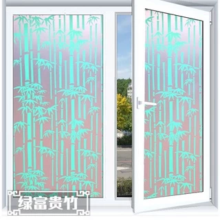 สติกเกอร์ฟิล์ม แบบมีกาวในตัว ขนาด 90x100 ซม. สีโปร่งแสง สําหรับติดกระจกหน้าต่าง ประตูห้องน้ํา