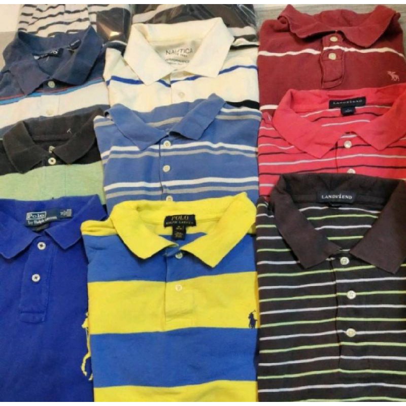 พร้อมส่ง(งานแท้)เสื้อคอปกวินเทจมือสอง ลุ้นแบร์น