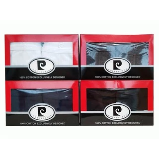Pierre Cardin PC-323 (Pack 2ตัว) เซ็ตกางเกงในชาย Classic Macho Brief innerwear มี 4 สี ขาว เทา กรม ดำ กางเกงในผ้าคอตตอน