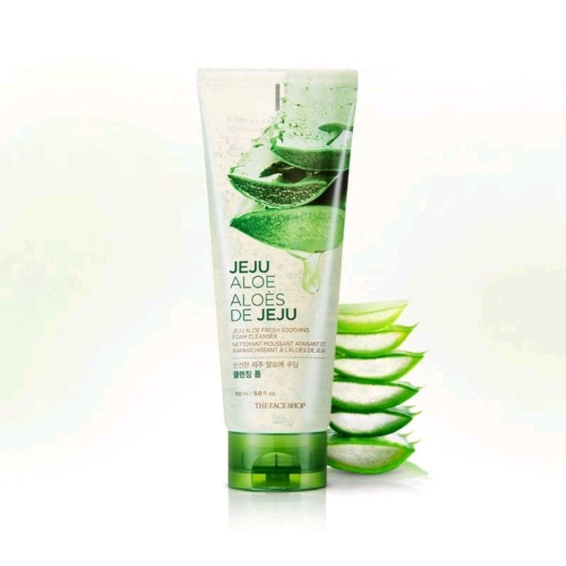 [ The FACE SHOP ] Espuma de limpeza calmante Jeju Aloe fresca
