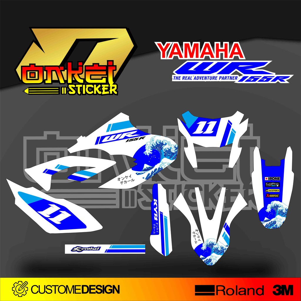 YAMAHA WR 155 KANAAWA DECAL STICKER