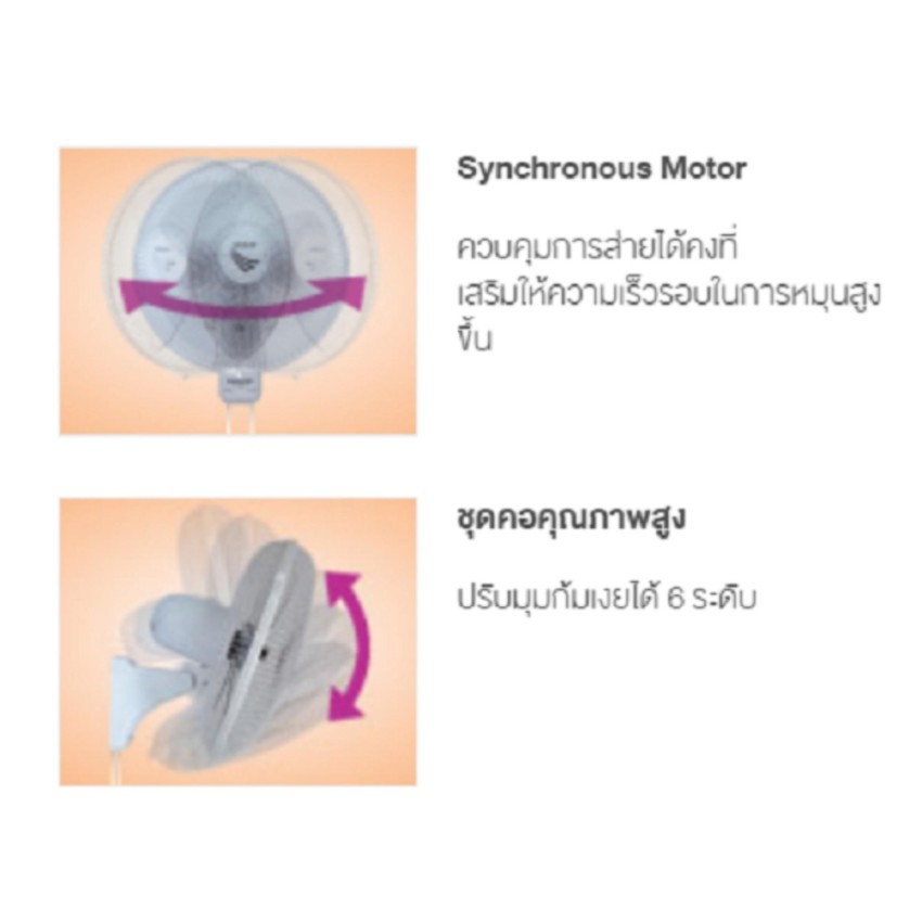 SHARP พัดลมติดฝาผนัง ใบพัด 16 รุ่น PJ-WA163 WH สีขาว / CG สีเทา / DG สีดำ รับประกันศูนย์ 3 ปี - รูปที่ 5