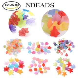 Nbeads ลูกปัดอะคริลิคใสสําหรับทําเครื่องประดับ 50/100/200 ชิ้น