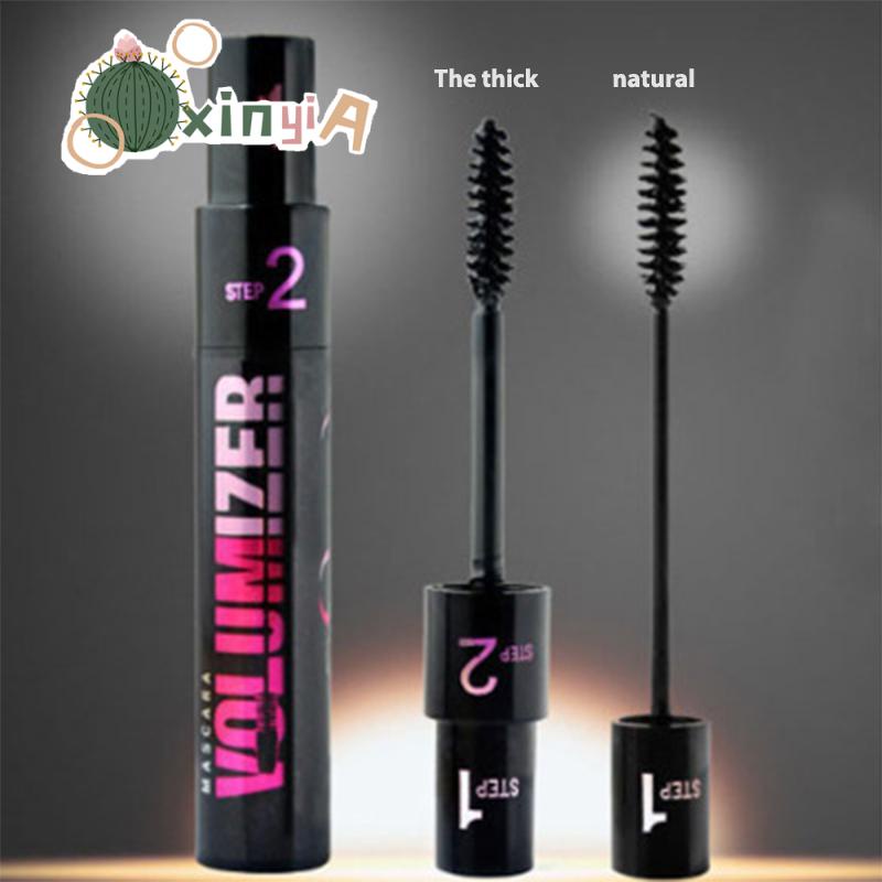 Eyes 16 บาท 【XINYIA】มาสคาร่าสองเอฟเฟกต์ Two-in-one กันน้ํา ยาว หนา โค้ง ขนตา แปรง Beauty