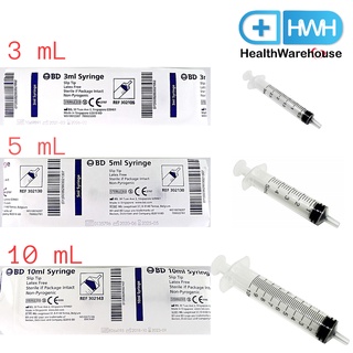 Syringe BD 3 mL 5 mL 10 mL ไม่มีเข็ม หัวทั่วไป ไซริงค์ ป้อนยา