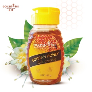 น้ำผึ้งดอกลำไย แบบขวดบีบ 160 g. น้ำผึ้งเดือน 5 Longan Honey แบรนด์ Golden Bee ตรงจากฟาร์มผึ้งพัฒนกิจ เชียงใหม่