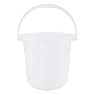 ✨ขายดี✨ ถังน้ำพลาสติก รุ่น 2005 ขนาด 16 ล. สีขาว Plastic Bucket No.2005 Size 16 L White Color