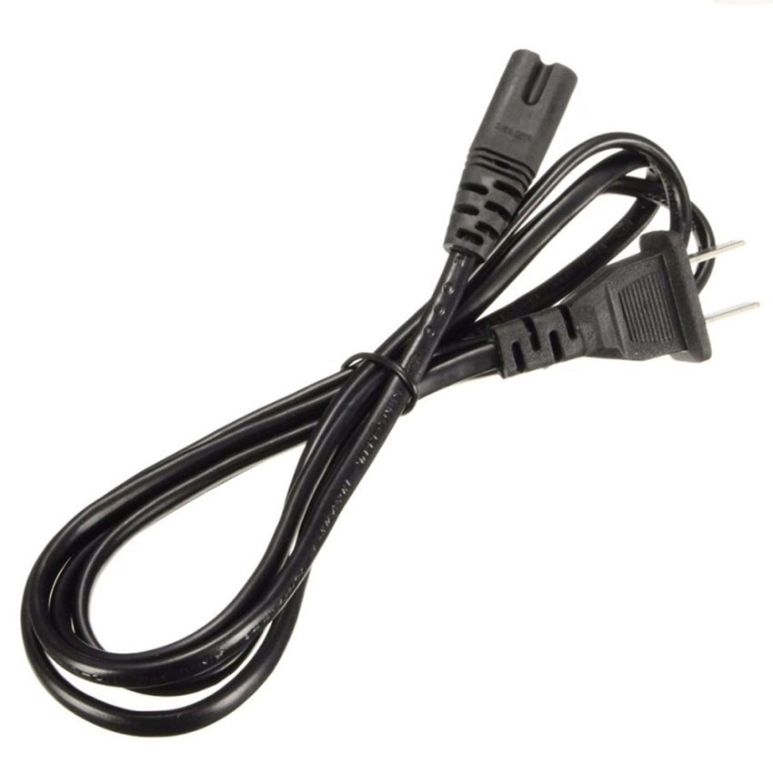 สาย Adapter Printer Cable Power AC 2 รู ยาว 1.5M (สีดำ) สายหนา