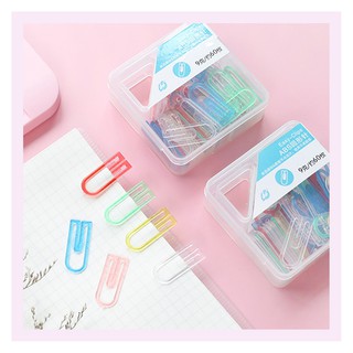 ⚡️พร้อมส่ง⚡️Mixed colour paper clip คลิปหนีบกระดาษ สีพาสเทล